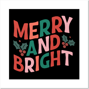 Merry and Bright Posters and Art